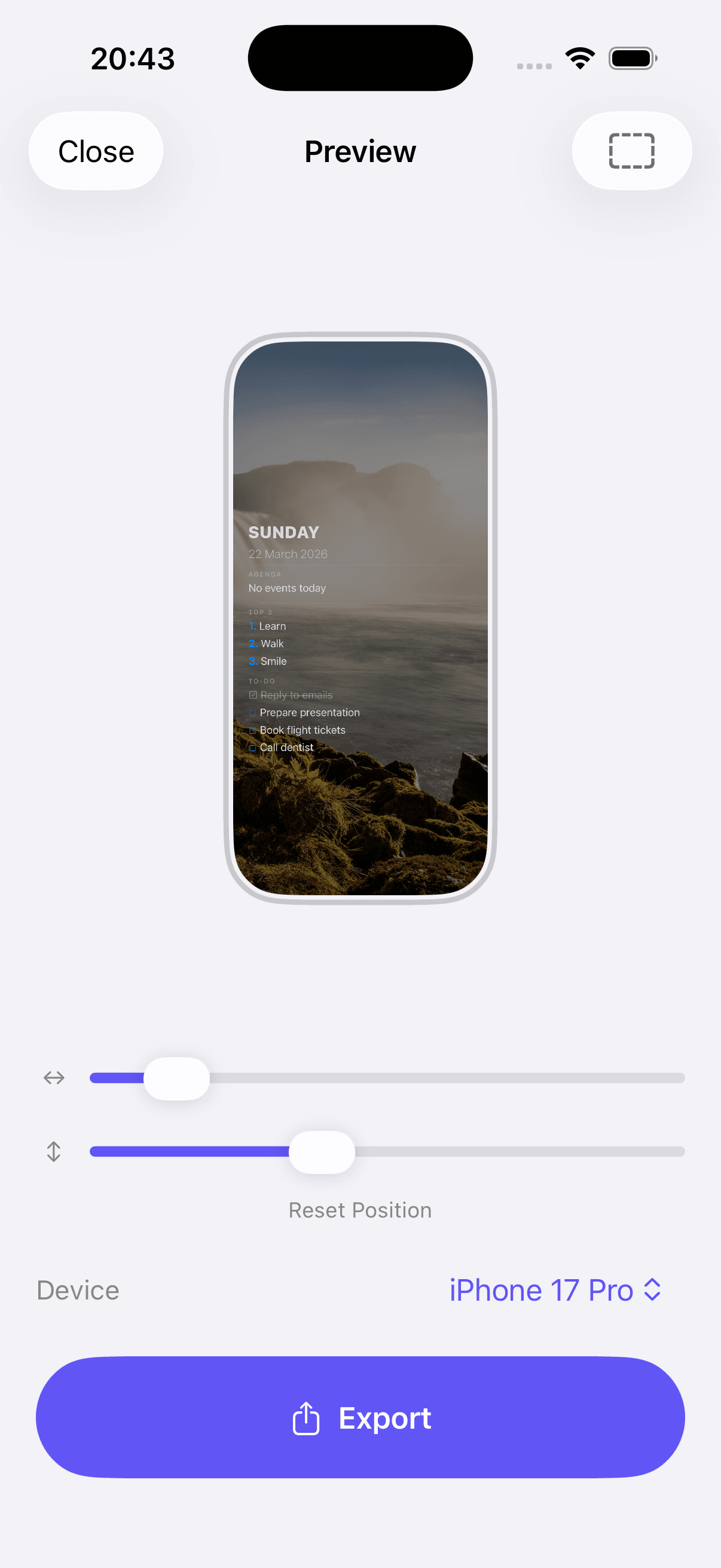 Lock Screen Studio - wallpaper preview